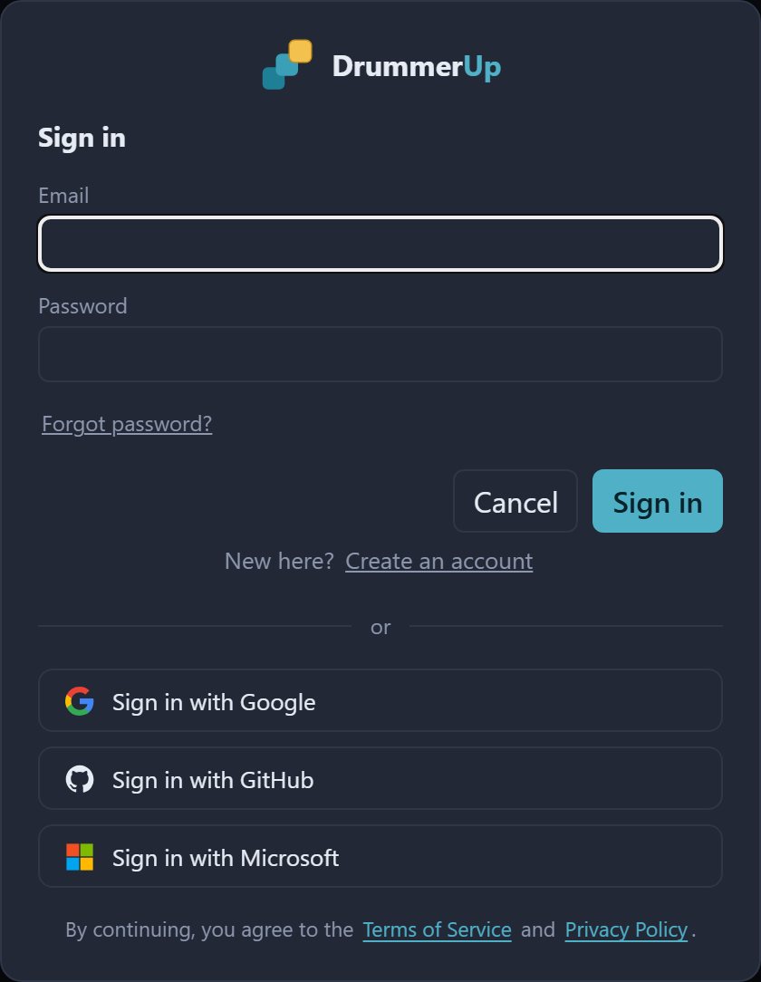 The sign-in window